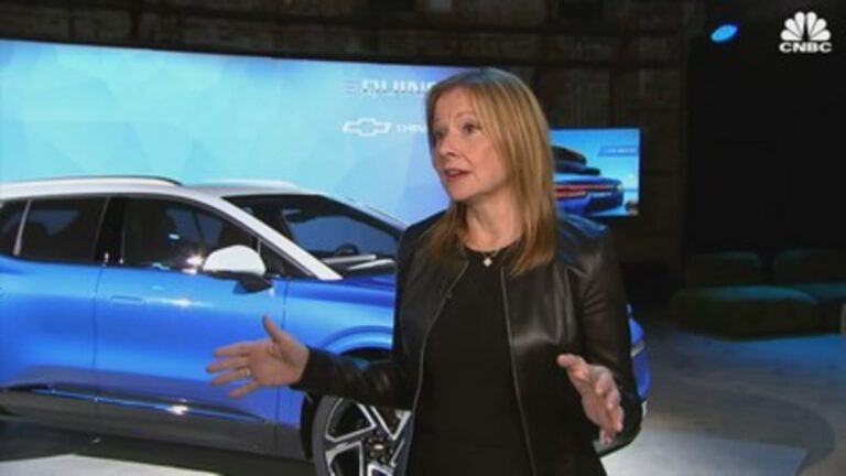 GM CEO Mary Barra discusses new electric Chevy Equinox and EV production plans