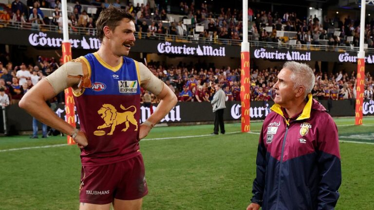 Brisbane Lions v Geelong Cats, Joe Daniher, birth, first child, late withdrawal, Eric Hipwood, On the Couch, selection, forward line, preliminary final, teams
