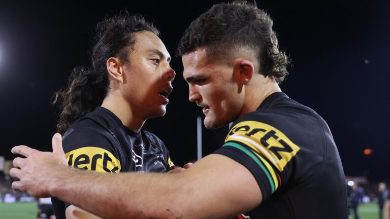 Nathan Cleary spray, Jarome Luai, Penrith Panthers vs Parramatta Eels, Newcastle Knights