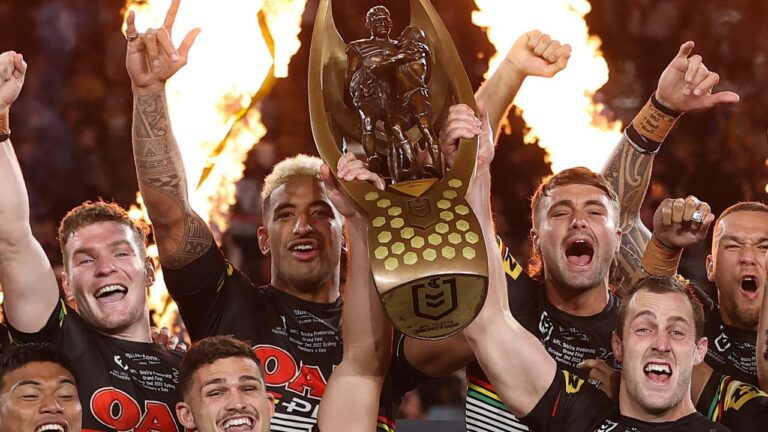 Penrith Panthers, dressing rooms, sheds, celebrations, after party, grand final, Nathan Cleary, Ivan Cleary, Jarome Luai, Brian To’o