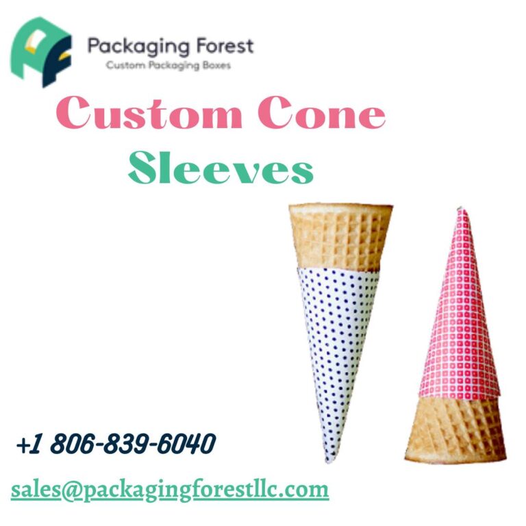 Finalize the Looks of Ice Cream with Custom Printed Sleeve Cones
