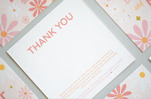 plantable thank you cards